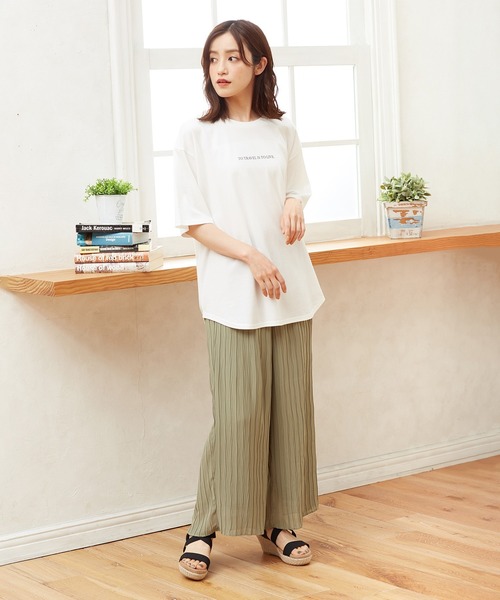 Honeys（ハニーズ）の「ストレートパンツ（その他パンツ・レディース・ブラウン/ブルー系その他/ブラック/オリーブ・L/LL/M/S）」の7枚目の写真