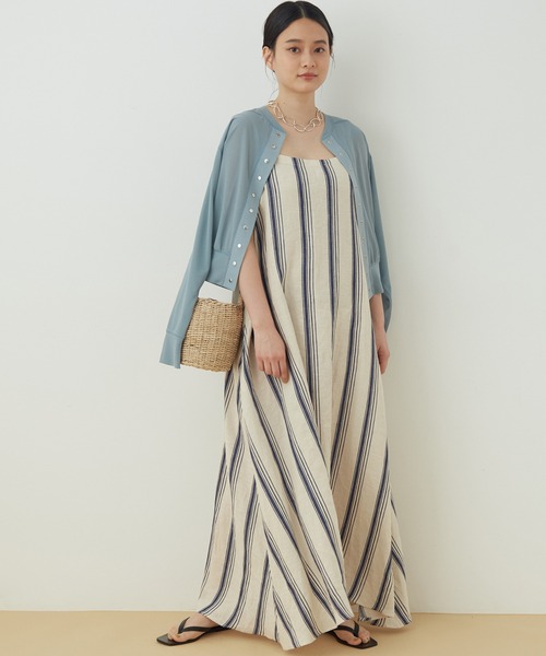 ADAM ET ROPE'（アダムエロペ）の「フェイクレザースクエアビーチサンダル（サンダル・レディース・ベージュ/ブラック・23.5cm/24.0cm/24.5cm/23.0cm）」の3枚目の写真