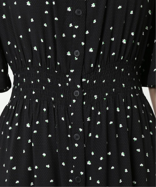 JOURNAL STANDARD relume（ジャーナルスタンダード　レリューム）の「レーヨンフラワープリントスクエアネックワンピース◆（ワンピース・レディース・ブラック/グリーン・FREE）」の21枚目の写真