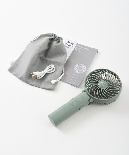 BRUNO(ブルーノ)の「【直営店 限定 カラー】ポータブル ミニファン オレンジ ミント BDE029 扇風機(生活家電・レディース・オレンジ/ミント・フリ-)」の13枚目の写真