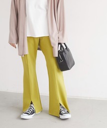 CRAFT STANDARD BOUTIQUE | フロントスリットフレアパンツ　＊◇(スラックス)