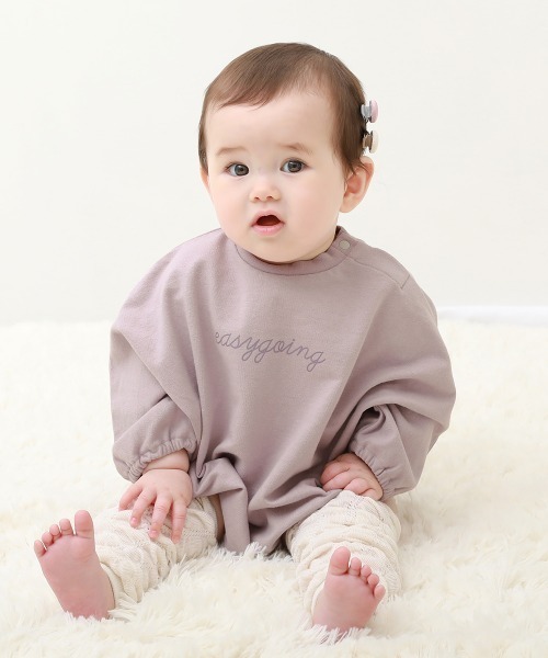devirock（デビロック）の「ロゴスウェットロンパース（ロンパース・キッズ・パープル系その他/ブルーグレー/ブラウン系その他/オートミール/ブルー系その他/グレー系その他・80ｃｍ/70cm）」の10枚目の写真