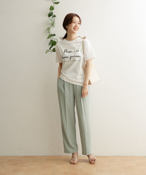 URBAN RESEARCH DOORS（アーバンリサーチドアーズ）の「Passe uneプリントTシャツ（Tシャツ/カットソー・レディース・グレー/オフホワイト/ブラック・ONE）」の18枚目の写真