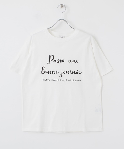 URBAN RESEARCH DOORS（アーバンリサーチドアーズ）の「Passe uneプリントTシャツ（Tシャツ/カットソー・レディース・グレー/オフホワイト/ブラック・ONE）」の20枚目の写真