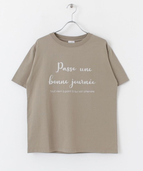 URBAN RESEARCH DOORS（アーバンリサーチドアーズ）の「Passe uneプリントTシャツ（Tシャツ/カットソー・レディース・グレー/オフホワイト/ブラック・ONE）」の21枚目の写真