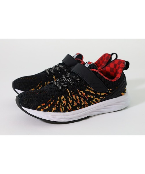 瞬足（シュンソク）の「瞬足/SYUNSOKU/キッズスニーカー/【鬼滅の刃】コラボシューズ produced by 瞬足（スニーカー・キッズ・レッド/カーキ/ホワイト×ネイビー/パープル/ピンク系その他/ダークネイビー/ブルーグリーン/カリビアンブルー/グレー/ホワイト×パープル/ブラック×レッド・20.0cm/22.0cm/24.5cm/22.5cm/24.0cm/18.0cm/17.0cm/23.0cm/21.0cm/21.5cm/23.5cm/19.0cm）」の12枚目の写真