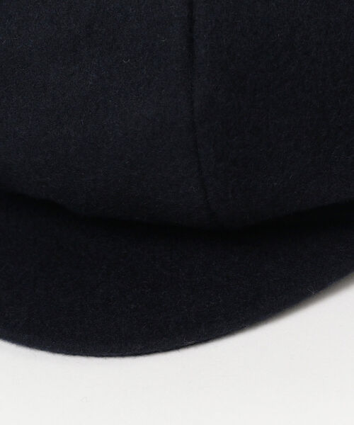 【KIJIMA TAKAYUKI】ウールキャスケット　172712 ブラック　黒 KIJIMA TAKAYUKI (キジマタカユキ) WOOL MELTON CASQUETTE