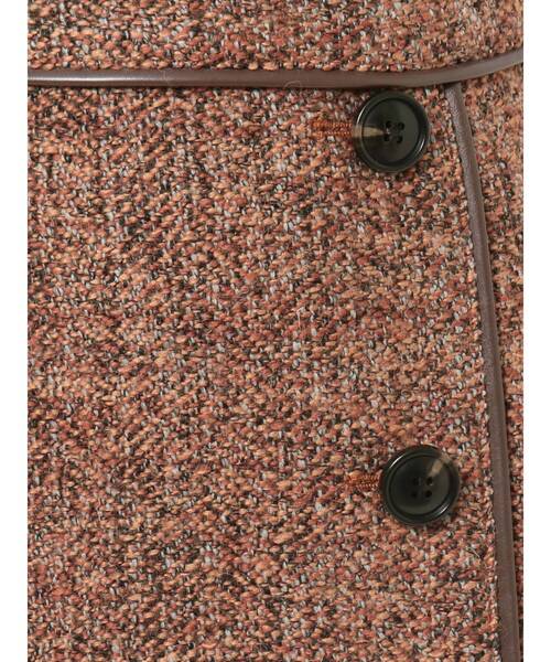 MURUA（ムルーア）の「レザーパイピングタイトスカート（スカート・レディース・アイボリー/ブラック/オレンジ・1/2）」の14枚目の写真