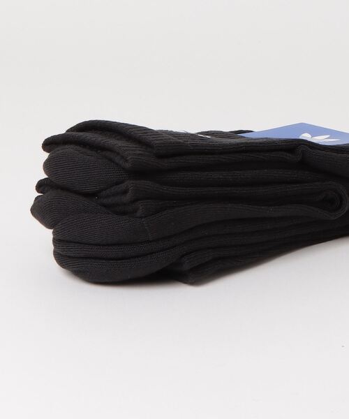 adidas(アディダス)の「クッション トレフォイル ミッドカット クルーソックス 3足組 / アディダスオリジナルス adidas Originals(ソックス/靴下・メンズ・ホワイト×ブラック/ホワイト×グレー/ブラック×ホワイト・SMALL/MEDIUM/LARGE/X-LARGE/kids-XXL)」の7枚目の写真