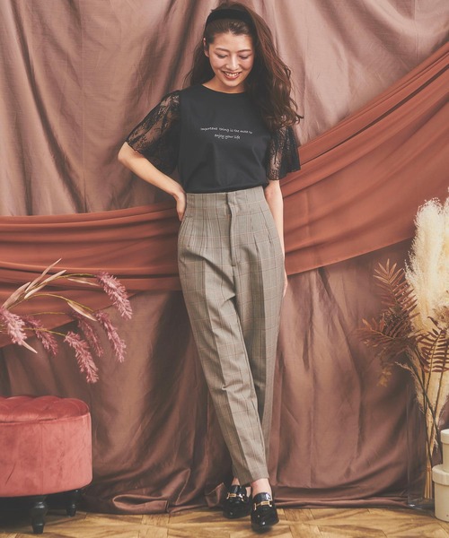 NOELA（ノエラ）の「バックレースアップストレートパンツ（その他パンツ・レディース・ピンク/ベージュ/その他1・M/S）」の9枚目の写真