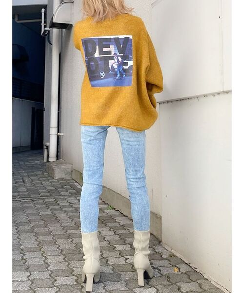 GYDA（ジェイダ）の「LA DEVOTE ニット トップス（ニット/セーター・レディース・グレー/オリーブ/アイボリー/マスタード・FREE）」の19枚目の写真