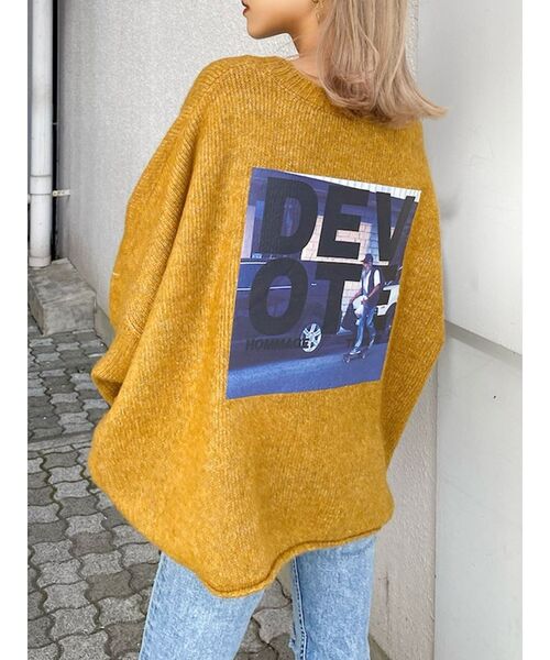 GYDA（ジェイダ）の「LA DEVOTE ニット トップス（ニット/セーター・レディース・グレー/オリーブ/アイボリー/マスタード・FREE）」の10枚目の写真