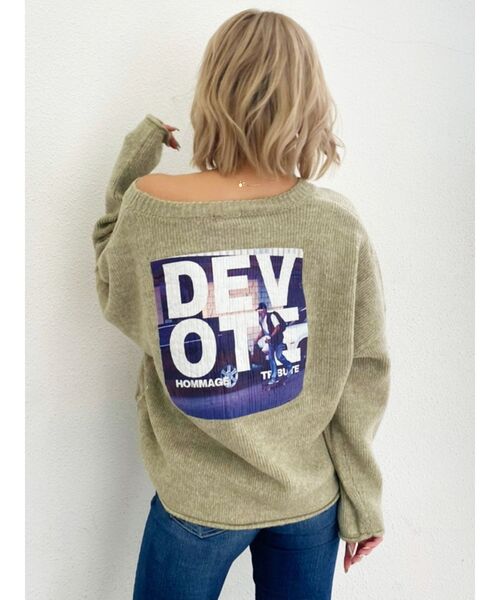GYDA（ジェイダ）の「LA DEVOTE ニット トップス（ニット/セーター・レディース・グレー/オリーブ/アイボリー/マスタード・FREE）」の14枚目の写真