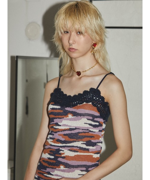 PAMEO POSE（パメオポーズ）の「Heaven Clouds Knit Dress（ワンピース・レディース・スカイブルー/ネイビー/グレー・SMALL/MEDIUM/X-SMALL）」の6枚目の写真