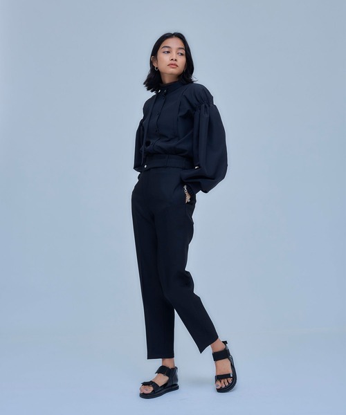 UNITED TOKYO（ユナイテッドトウキョウ）の「エアドライボリュームブラウス（シャツ/ブラウス・レディース・ブラック/オフホワイト・FREE）」の12枚目の写真