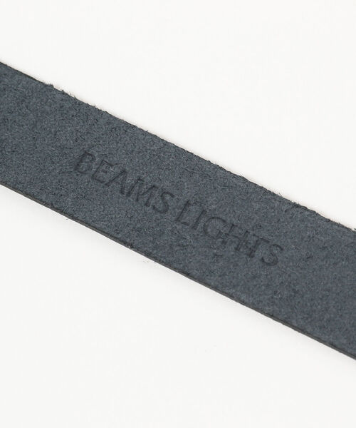 BEAMS LIGHTS(ビームスライツ)の「BEAMS LIGHTS / レザー ワイド ブレスレット(ブレスレット・メンズ・ブラック/ベージュ・ONE SIZE)」の5枚目の写真