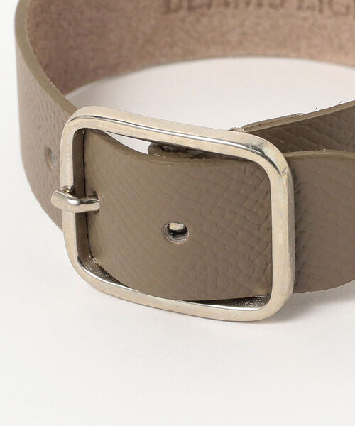 BEAMS LIGHTS(ビームスライツ)の「BEAMS LIGHTS / レザー ワイド ブレスレット(ブレスレット・メンズ・ブラック/ベージュ・ONE SIZE)」の7枚目の写真