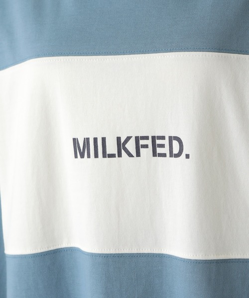 MILKFED.（ミルクフェド）の「BICOLOR DRESS（ワンピース・レディース・ライトブルー/ブラック/ベージュ・ONE SIZE）」の5枚目の写真