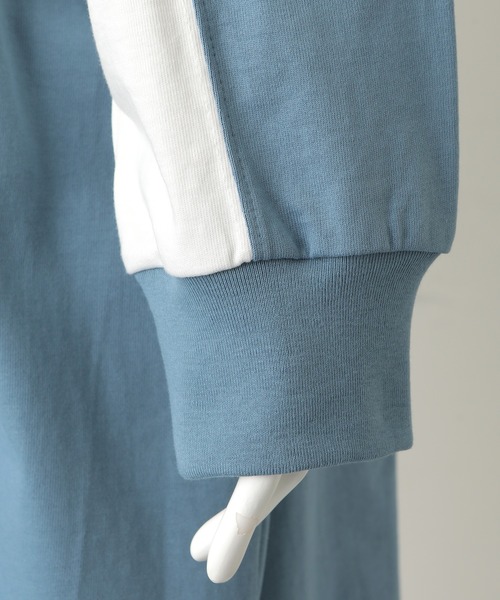 MILKFED.（ミルクフェド）の「BICOLOR DRESS（ワンピース・レディース・ライトブルー/ブラック/ベージュ・ONE SIZE）」の7枚目の写真