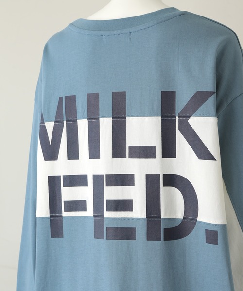 MILKFED.（ミルクフェド）の「BICOLOR DRESS（ワンピース・レディース・ライトブルー/ブラック/ベージュ・ONE SIZE）」の9枚目の写真