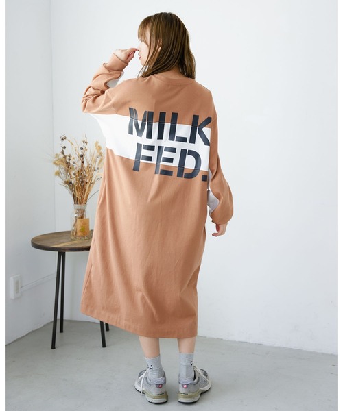 MILKFED.（ミルクフェド）の「BICOLOR DRESS（ワンピース・レディース・ライトブルー/ブラック/ベージュ・ONE SIZE）」の11枚目の写真