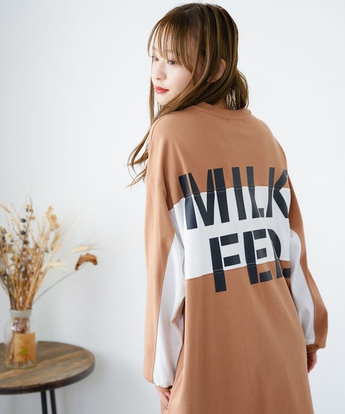 MILKFED.（ミルクフェド）の「BICOLOR DRESS（ワンピース・レディース・ライトブルー/ブラック/ベージュ・ONE SIZE）」の17枚目の写真