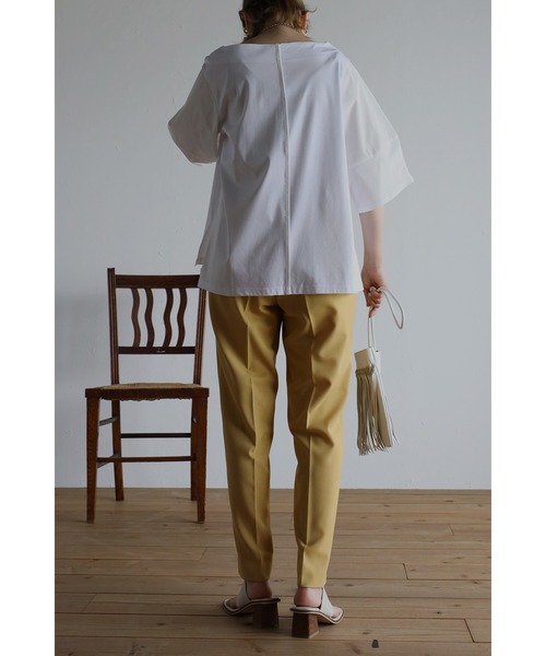 Bonjour Sagan(ボンジュールサガン)の「袖コンシャスプルオーバー(Tシャツ/カットソー・レディース・ブラック/オフホワイト・FREE)」の15枚目の写真