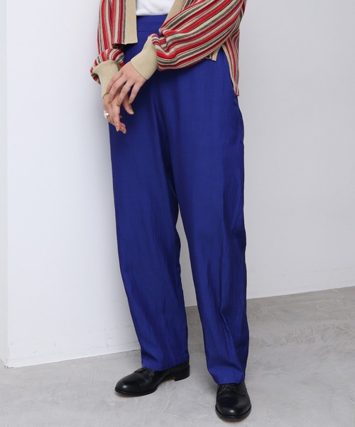 nitca（ニトカ）の「C/CU/LIラチネ　NEWバックシームパンツ（その他パンツ・レディース・パープル/インディゴブルー/アイボリー・FREE）」の2枚目の写真