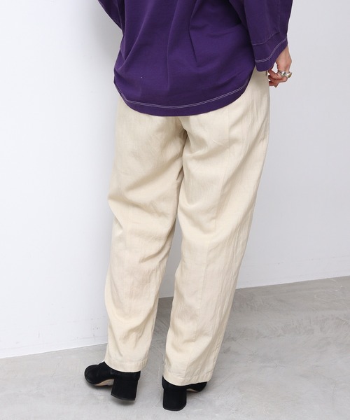 nitca（ニトカ）の「C/CU/LIラチネ　NEWバックシームパンツ（その他パンツ・レディース・パープル/インディゴブルー/アイボリー・FREE）」の11枚目の写真