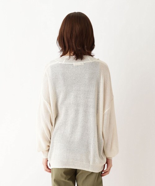 SHOO・LA・RUE(シューラルー)の「◆スラブヤーントッパーカーディガン(カーディガン/ボレロ・レディース・オリーブ/ダークブラウン/グレー系8/ベージュ系その他7・00)」の10枚目の写真