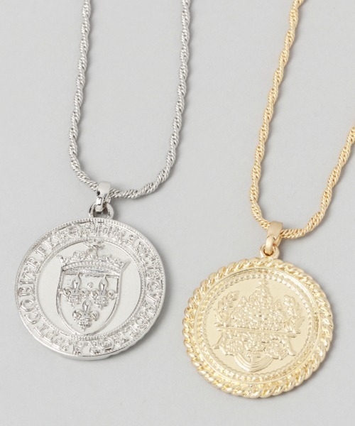 JEANASIS（ジーナシス）の「レトロコイン/パールネックレス/959746（ネックレス・レディース・シルバー/ゴールド・FREE）」の7枚目の写真