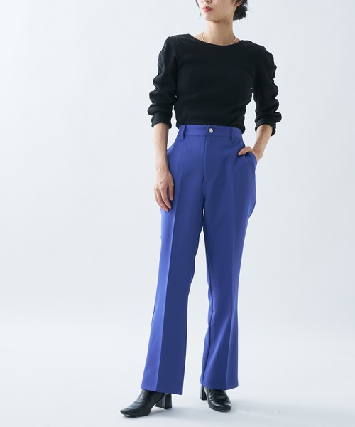 UNSPARE（アンスペア）の「【UNSPARE/アンスペア】パット付袖ギャザーT/WEB・一部店舗限定（Tシャツ/カットソー・レディース・ブラック/アイボリー/ブラック系その他/ホワイト・FREE）」の13枚目の写真