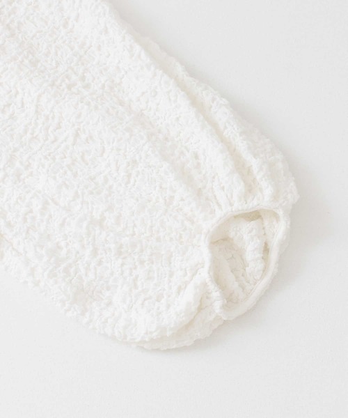 F by ROSSO（エフバイロッソ）の「F by ROSSO　ふくれギャザーカットチュニック（チュニック・レディース・オフホワイト/ライトグレー/ネイビー・FREE）」の21枚目の写真