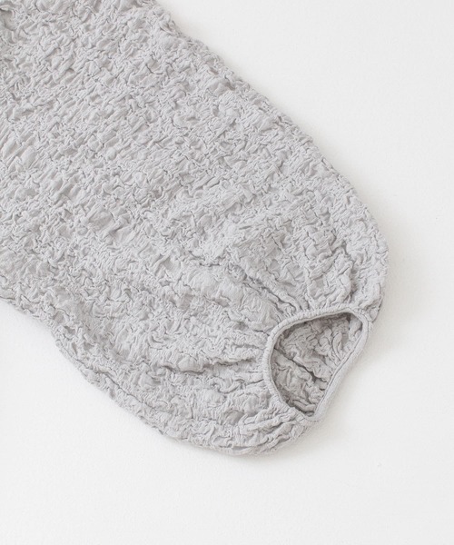 F by ROSSO（エフバイロッソ）の「F by ROSSO　ふくれギャザーカットチュニック（チュニック・レディース・オフホワイト/ライトグレー/ネイビー・FREE）」の13枚目の写真