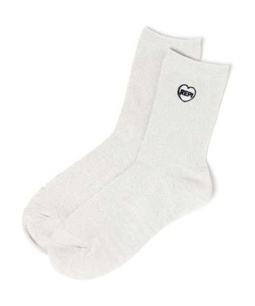 repipi armario(レピピ アルマリオ)の「ラメソックス(ソックス/靴下・キッズ・その他/アイボリー/ブラック/シルバー・FREE)」の2枚目の写真