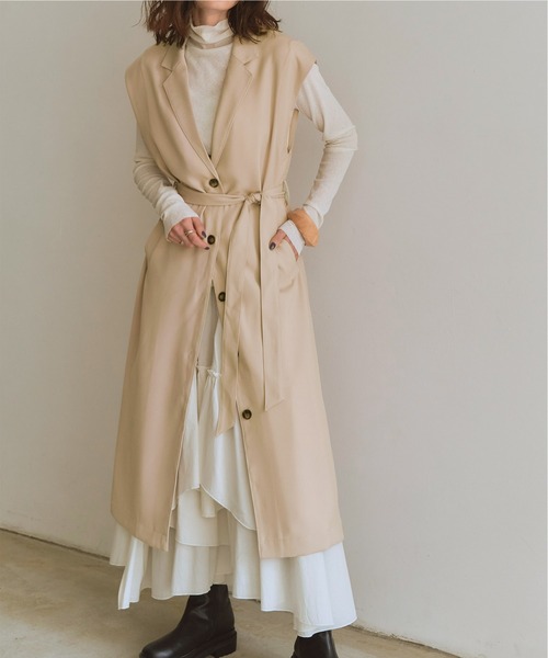 titivate（ティティベイト）の「ﾉｰｽﾘｰﾌﾞﾃｰﾗｰﾄﾞｼﾞﾚ（テーラードジャケット・レディース・ベージュ/ブラウン/ブラック・S/M）」の3枚目の写真