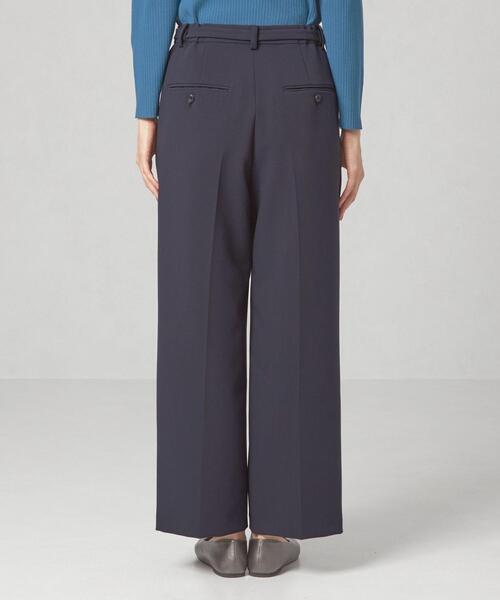 closet story（クローゼットストーリー）の「＜closet story（クローゼットストーリー）＞ダブルクロス セミワイドパンツ -ウォッシャブル-（その他パンツ・レディース・ベージュ/ネイビー/ナチュラル・S/M/L）」の8枚目の写真