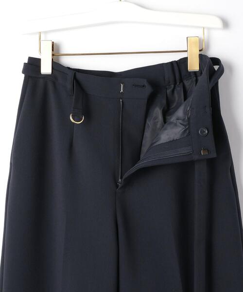 closet story（クローゼットストーリー）の「＜closet story（クローゼットストーリー）＞ダブルクロス セミワイドパンツ -ウォッシャブル-（その他パンツ・レディース・ベージュ/ネイビー/ナチュラル・S/M/L）」の15枚目の写真