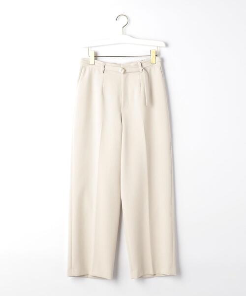 closet story（クローゼットストーリー）の「＜closet story（クローゼットストーリー）＞ダブルクロス セミワイドパンツ -ウォッシャブル-（その他パンツ・レディース・ベージュ/ネイビー/ナチュラル・S/M/L）」の20枚目の写真