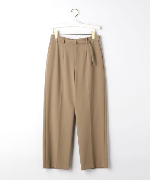 closet story（クローゼットストーリー）の「＜closet story（クローゼットストーリー）＞ダブルクロス セミワイドパンツ -ウォッシャブル-（その他パンツ・レディース・ベージュ/ネイビー/ナチュラル・S/M/L）」の22枚目の写真