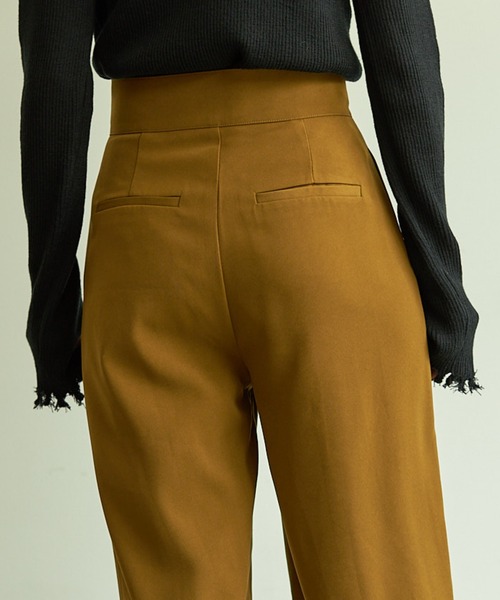 VACANCY（ヴァカンシー）の「SET UP wide pants（スラックス・レディース・グリーン/ブラウン・MEDIUM/SMALL/MEDIUM/TALL）」の21枚目の写真