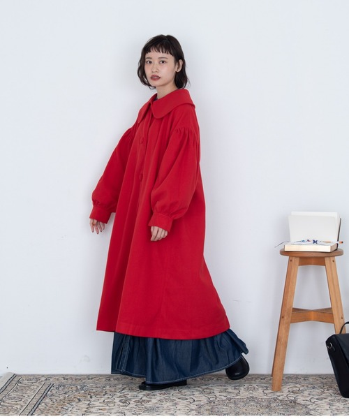 MERLOT(メルロー)の「キルトステッチデニムワンピース(ワンピース・レディース・インディゴブルー/ネイビー・FREE/SMALL)」の16枚目の写真