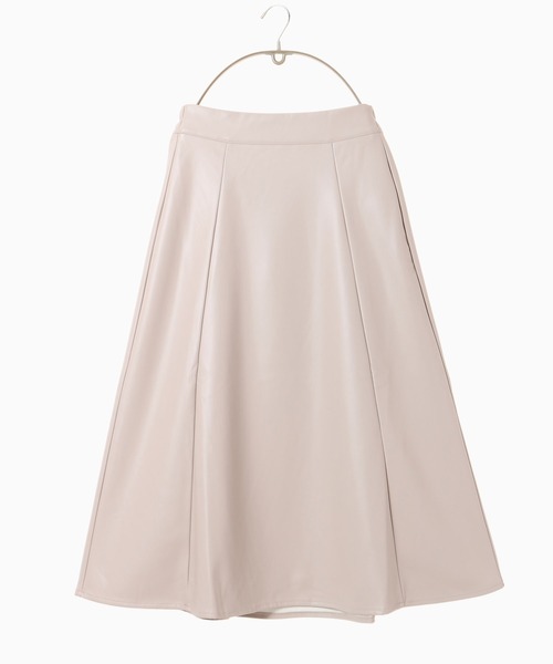 Honeys（ハニーズ）の「合皮フレアスカート（スカート・レディース・ブラック/ベージュ/モカ・S/M/L）」の5枚目の写真