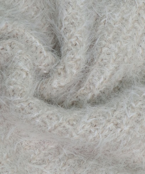 &g'aime（アンジェム）の「【&g’aime】ショートシャギーカーディガン（カーディガン/ボレロ・レディース・ベージュ/チャコールグレー/ライトグレー・FREE）」の21枚目の写真