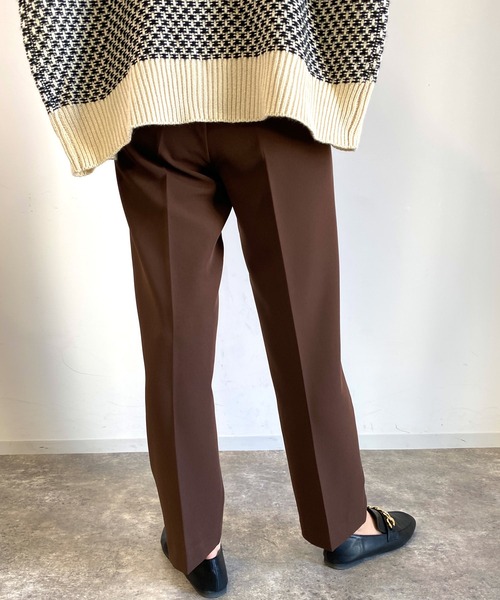 MLI'A(エムリア)の「センタープレスパンツ/千鳥格子あり(その他パンツ・レディース・ブラック/イエロー/グリーン/モカ/バーガンディー/ホワイト系5/ブラウン系9/その他28/ライトグリーン/レンガ/ダークブラウン/ブラウン系その他2・FREE)」の16枚目の写真