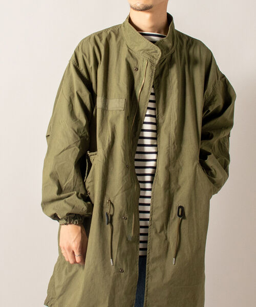 GLOSTER（グロスター）の「【GLOSTER/グロスター】M-65 ミリタリーコート ビッグシルエット モッズコート（モッズコート・メンズ・ブラック/オリーブ・MEDIUM/LARGE）」の13枚目の写真