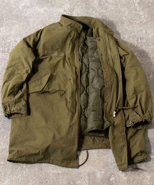 GLOSTER（グロスター）の「【GLOSTER/グロスター】M-65 ミリタリーコート ビッグシルエット モッズコート（モッズコート・メンズ・ブラック/オリーブ・MEDIUM/LARGE）」の14枚目の写真