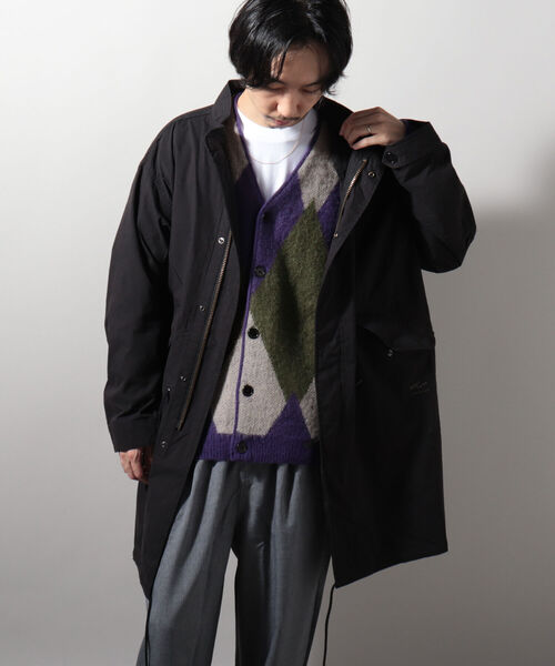 GLOSTER（グロスター）の「【GLOSTER/グロスター】M-65 ミリタリーコート ビッグシルエット モッズコート（モッズコート・メンズ・ブラック/オリーブ・MEDIUM/LARGE）」の5枚目の写真