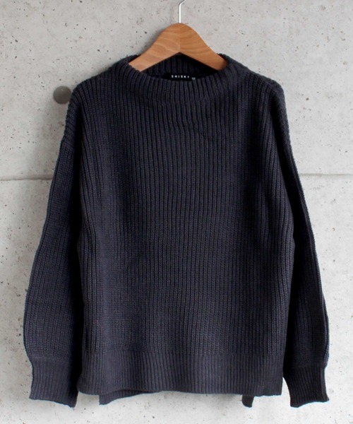 THE CASUAL（カジュアル）の「7G 畦編み ボリューム袖 ニット セーター キッズ（ニット/セーター・キッズ・ベージュ/ブラウン/チャコール/モカ・110cm/120cm/130cm/160cm/140cm/150cm）」の2枚目の写真