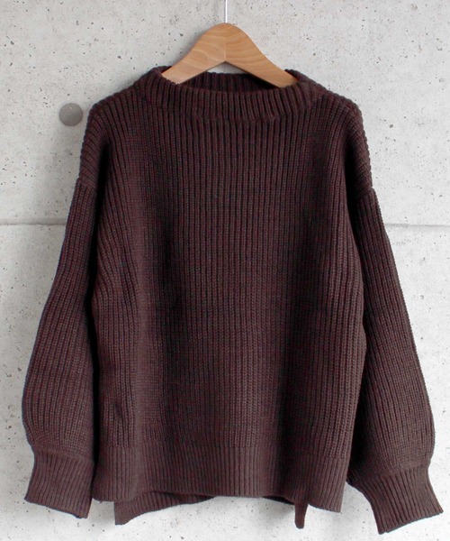 THE CASUAL（カジュアル）の「7G 畦編み ボリューム袖 ニット セーター キッズ（ニット/セーター・キッズ・ベージュ/ブラウン/チャコール/モカ・110cm/120cm/130cm/160cm/140cm/150cm）」の11枚目の写真